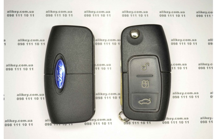 Выкидной ключ Ford 3 кнопки Выкидной ключ Ford 3 кнопки