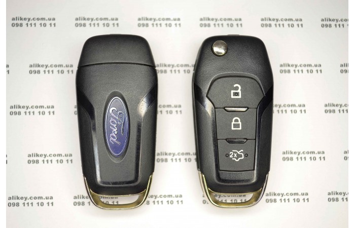Выкидной ключ Ford 3 кнопки Выкидной ключ Ford 3 кнопки
