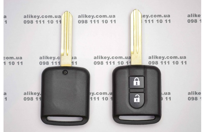 Автоключ Nissan  2 кнопки