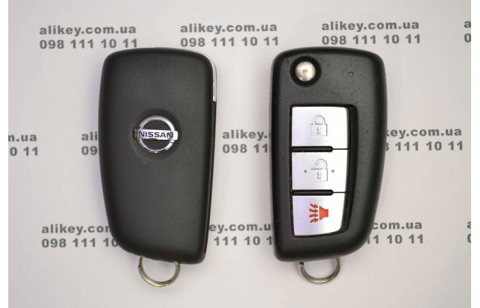 Автоключ Nissan  2+1 кнопки