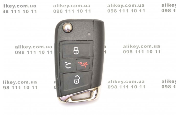 Выкидной ключ для Volkswagen 4 кнопки, 315 Mhz Выкидной ключ для Volkswagen 4 кнопки, 315 Mhz