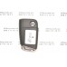 Выкидной ключ для Volkswagen 4 кнопки, 315 Mhz Выкидной ключ для Volkswagen 4 кнопки, 315 Mhz