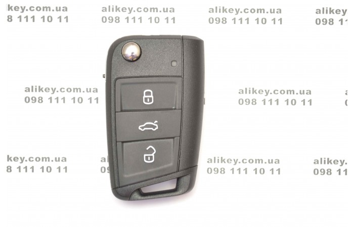 Выкидной ключ Volkswagen 3 кнопки, 5E0959752D Выкидной ключ Volkswagen 3 кнопки, 5E0959752D