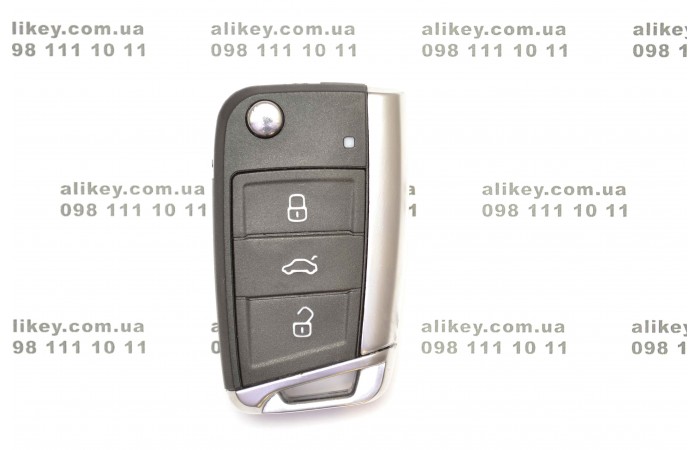 Выкидной ключ Volkswagen 3 кнопки