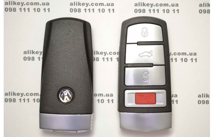 Смарт ключ для Volkswagen 3+1 кнопки, с чипом id 48, 315 Mhz Смарт ключ для Volkswagen 3+1 кнопки, с чипом id 48, 315 Mhz